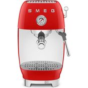 Smeg ECF03RDEU, Premium Siebträgermaschine im 50’s Style, rot, mit Cold-Brew-Funktion und 4 programmierbaren Kaffeezubereitungen