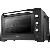 Ardes Elektrischer Umluft-Kleinbackofen 45 Liter Fassungsvermögen mit Innenbeleuchtung 6 Garfunktionen Timer Doppelverglasung MAGNUS AR6245PB, Schwarz