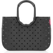 REISENTHEL® Einkaufsshopper frame glossy dots black - Stabiler Aluminiumrahmen, geräumiges Hauptfach und glänzendes Design