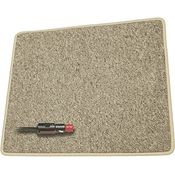 Pro Car Heizteppich 60 x 40 cm braun 12 Volt 30 Watt