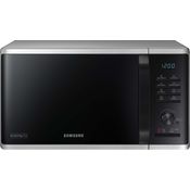 Samsung MG23K3515AS Kombi-Mikrowelle mit Grill, Standgerät, 23 Liter Garraum, 800 Watt, silber, schwarz