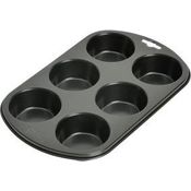 KAISER 6er Muffinform Standardgröße 29 x 18 cm Creativ sehr gute Antihaftbeschichtung kurze Backzeit für süße und herzhafte Rezepte