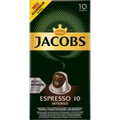 Jacobs Espresso 10 Intenso, Kaffeekapseln, Nespresso Kompatibel, Kaffee, 10 Kapseln, á 5.2 g