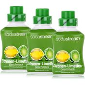 SodaStream Getränke-Sirup Softdrink Zitronen-Limetten Geschmack 500ml, 3er Pack