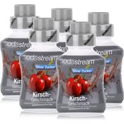 SodaStream Getränke-Sirup ohne Zucker Kirsch Geschmack 375ml, 5er Pack