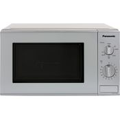 Panasonic NN-K121M Mikrowelle mit Grill, Standgerät, 800 Watt, 20 Liter Garraum, silber