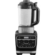 Ninja HB150EU Soup Maker & Blender Suppenbereiter, Stainless Steel Blades-Thermo Resistant Glass Jug-Plastic, Black