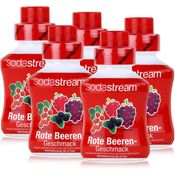 SodaStream Getränke-Sirup Softdrink Rote Beeren Geschmack 375ml, 5er Pack