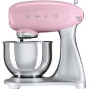Smeg SMF02PKEU 50's Style Küchenmaschine mit Planetenrührwerk, 800W, 4,8L Edelstahlschüssel, cadillac pink, Serie: SMF02
