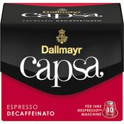 Dallmayr Capsa Espresso Decaffeinato, Nespresso Kompatible Kapsel, Kaffeekapsel, Espressokapsel, Röstkaffe, 10 Kapseln, 56 g, koffeinfrei