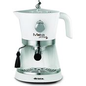Ariete 00M133740AR0 1337 Moka Aroma Siebträger-Espressomaschine für Pulver und E.S.E.-Pads, 850 W, weiß