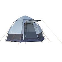 Bild für Outsunny Camping Zelt 3-4 Personen Kuppelzelt 210T Kunstleder3000mm Grau+Schwarz 260 x 260 x 195 cm