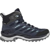 Lowa Innovo GTX Mid Damen Trekkingschuhe, Gore-Tex Membran, multi-direktionales Stollenprofil, Veloursleder/Textil, Grau