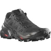 Salomon Speedcross 6, Trail Schuhe Herren mit robustem Mesh-Obermaterial und Schnellschnürung, schwarz
