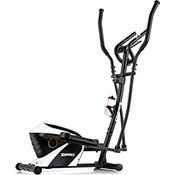 Zipro Shox RS Magnetischer Crosstrainer für Zuhause bis zu 120 kg - 8-Stufen Widerstand Ellipsentrainer Heimtrainer mit Computer misst Puls Kalorien Distanz Schnelligkeit - in Weiß