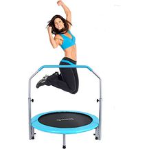 Bild für SereneLife Tragbares und faltbares Trampolin – 101,6 cm In-Home Mini Rebounder mit verstellbarem Handlauf