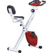 HOMCOM Heimtrainer Fahrradtrainer mit 8 stufig einstellbarem Magnetwiderstand höhenverstellbar Stahl Rot+Weiß 43 x 97 x 109 cm