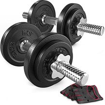 Bild für Hop-Sport Guss Kurzhanteln Hantel Set Hanteln 10kg 15kg 20kg 30kg 40kg 60 kg Gewichte (2 x 10 kg)