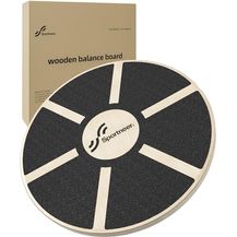 Bild für Sportneer Balance Board, Tablett von Gleichgewicht/Wackelbrett/Balance Trainer/Sitzkissen Gleichgewicht Professionel aus Holz für die Übung, Gym, Sport Performance Enhancement (Schwarz)
