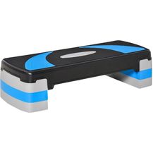 Bild für HOMCOM Stepper Steppbrett, Aerobic-Stepper mit verstellbarer Höhe (Schwarz, Hellblau, Grau)