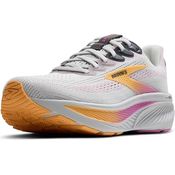Brooks Ghost 17, Laufschuhe mit DNA LOFT v3 Dämpfung, atmungsaktiv, Oyster/APRICOT/PINK, Größe 7,5/38.5