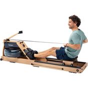 Christopeit Sport Wasser Rudergerät WP 5000 - Hybrid-Widerstandssystem - Massivholz - LCD-Computer - Klappbar
