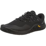 Merrell Trail Glove 7 Trailrunning-Schuhe, Schwarz, EU 40 1/2, recyceltes Mesh, Vibram EcoStep-Sohle, vegan-freundlich