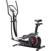 Christopeit Sport Hybridtrainer AX 6500 Schwarz 2in1 – 10-stufiger Widerstand, mit Magnet-Bremssystem, bis 150kg Gewicht