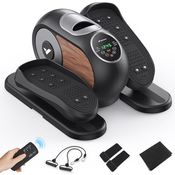 MERACH Mini Elektrischer Crosstrainer, Untertisch Ellipsentrainer mit Fernbedienung, 12 Geschwindigkeiten, LCD-Display, rutschfestem Pad, leise & tragbar für Senioren und Erwachsene