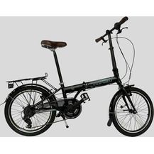 Bild für Toys Store GmbH 20 Zoll Alu Faltrad Klapprad Shimano 7Gang-Schaltung Camping Rad Klappfahrrad (Schwarz-Blau)