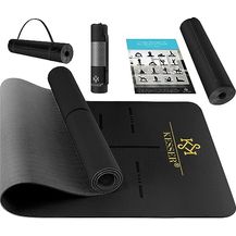 Bild für KESSER® Gymnastikmatte mit Tragegurt rutschfest TPE Yogamatte Gepolstert & rutschfest Fitnessmatte