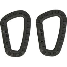 Bild für MFH 2er Pack Karabiner aus Plastik D 7 mm x 8,5 cm, Karabinerhaken für Ausrüstung Outdoor Survival Camping, Polyoxymethylen (POM)