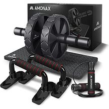 Bild für Amonax Bauchroller Liegestützgriffe Springseile fitness sportgeräte bauchmuskeltrainer für zuhause