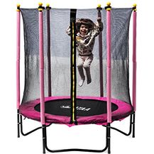 Bild für ATAA Kinder-Trampolin 140 Plus – Rosa – Trampolin für Jungen und Mädchen mit Sicherheitsnetz