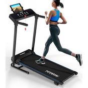 KINETIC SPORTS Elektrisches Laufband KST4600FX klappbar - 1100 Watt DC-Motor bis 12 km/h, Manuelle Steigung, 12+1 Programme, LCD-Display, 40 cm breite Lauffläche, bis 120kg