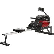 SportPlus Wasserrudergerät für zuhause - Rudergerät mit 6-Fach regulierbarem & realistischem Wasserwiderstand, hochwertiger Trainingscomputer mit Rennsimulator, optional App kompatibel, bis 130kg
