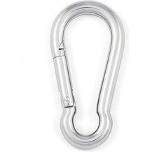 Bild für SOTECH 5 Stück Karabinerhaken 80 mm Edelstahl V4A AISI 316 rostfrei salzwasserbeständig