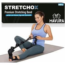 Bild für MAVURA STRETCHOX Premium Stretch Band Yoga Fitness Bein Fuß Dehnung Gurt, Stretching Belt Bänderdehnung Beintraining