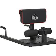 Bild für HOMCOM Sissy Squat Kniebeugentrainer Beintrainer Bauch-Gesäß-Trainer 3 in 1 Trainer verstellbar bis 120 kg Stahl Schwarz 50 x 97 x (44,5–56,5)