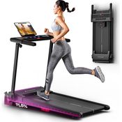 Sportstech Laufband sProRun, platzsparendes Laufband bis 12 km/h, schwarz