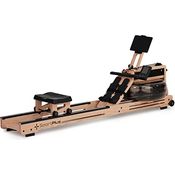 SportPlus | Wasser-Rudergerät für zuhause aus Natur-Massivholz (Eiche) | Holz-Rudergerät mit Trainingscomputer (App-kompatibel), hohe Qualität & Zeitloses Design - SP-WR-1800