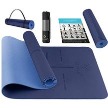 Bild für KESSER® Gymnastikmatte mit Tragegurt rutschfest TPE Yogamatte Gepolstert & rutschfest Fitnessmatte