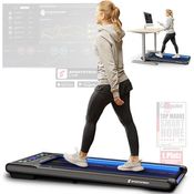Sportstech sWalk Walking Pad Laufband mit LED - 1-6 km/h Geschwindigkeit, interaktives LCD-Display, App kompatibel - Flexibles Under Desk Schreibtisch Treadmill, Deutsche Qualitätsmarke