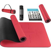 Bild für KESSER® Gymnastikmatte mit Tragegurt rutschfest TPE Yogamatte Gepolstert & rutschfest Fitnessmatte