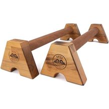 Bild für Aries Athletics Midletts Liegestützgriffe aus Holz mit extra langen Griffen für Calisthenics/Yoga/Krafttraining – Handmade in Germany – Nachhaltige Push Up Liegestütz Griffe