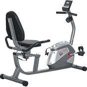 HOMCOM Liegeergometer mit LCD-Anzeige 8 stufig einstellbarem Magnetwiderstand Liegeheimtrainer Nutzergewicht bis 110 kg für zu Hause Gym Metall ABS 121,5-136 x 62,5 x 98 cm - Preisvergleich