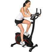 Christopeit Sport Fahrrad-Heimtrainer AL 1 Schwarz - 8-Stufig, bis 150kg Gewicht, 9kg Magnet-Bremssystem, LCD-Display