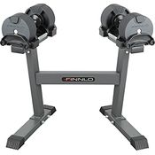 HAMMER Finnlo Smartlock Hantel-Set mit intelligentem Smartlock-System und Hantelständer (40 kg)