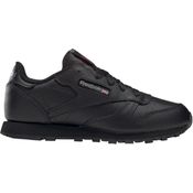 Reebok Classic Leather, Sportschuhe für Jungen, schwarz, EU 32, pflegeleichtes Obermaterial aus Leder und Textil