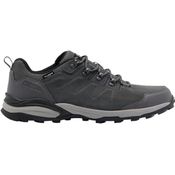 Jack Wolfskin REFUGIO TEXAPORE LOW M, Wanderschuh aus Veloursleder und Textil mit EVA-Mittelsohle, schwarz